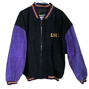LSU Tigers Leather Jacket XL
